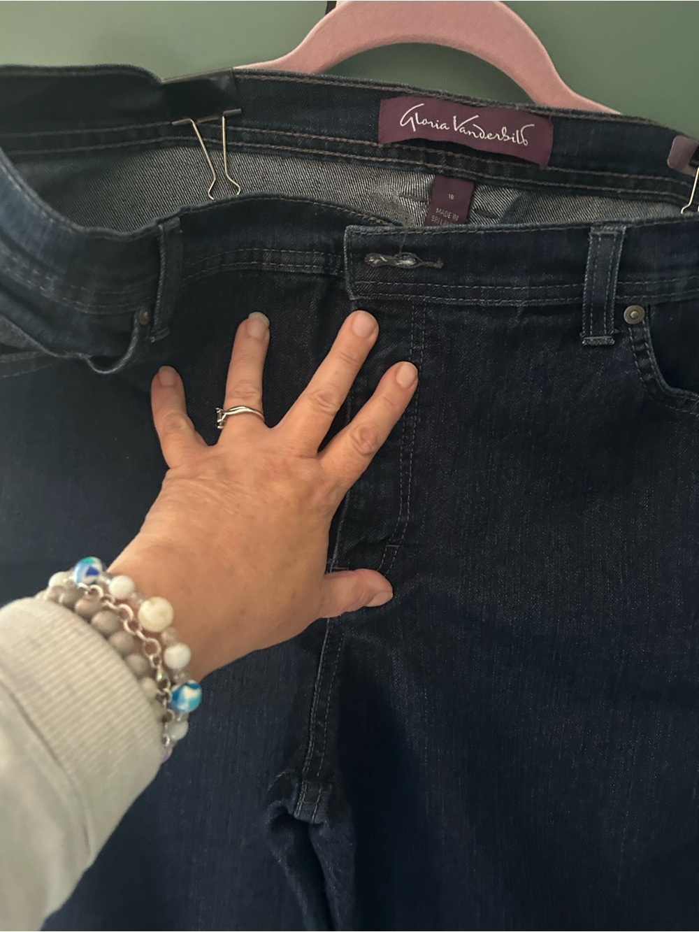 Gloria Vanderbilt Women's Dark Indigo High-Rise Jeans